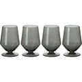 Fexru Angular Stemless Red Wine Glasses 17 oz Smoke Set of 4 - Product view