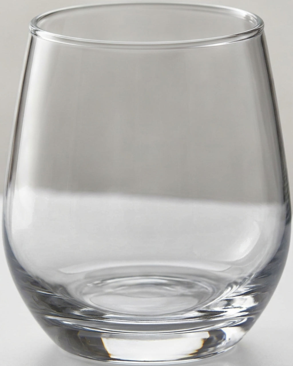 Fexru Rounded Stemless Red Wine Glasses 15 oz Clear Set of 4 - Detail view